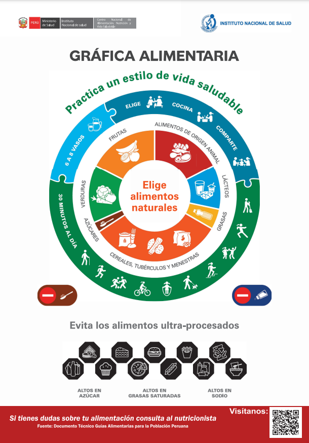 Afiche de la Gráfica de las Guías Alimentarias